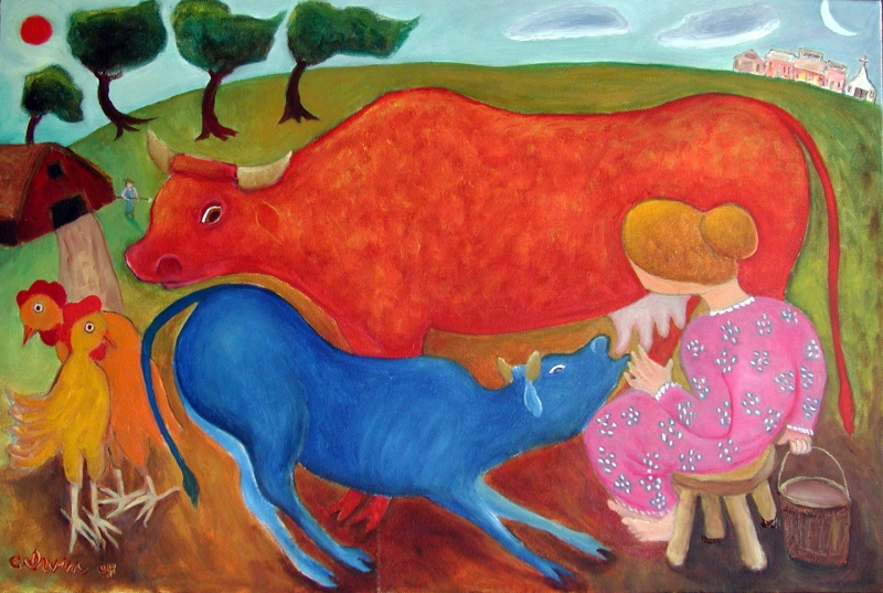 Blue Calf by artist Craig Irvin